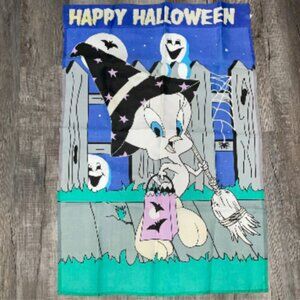 Happy Halloween Tweety Bird Flag Looney Tunes